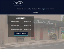 Tablet Screenshot of jacofcu.com